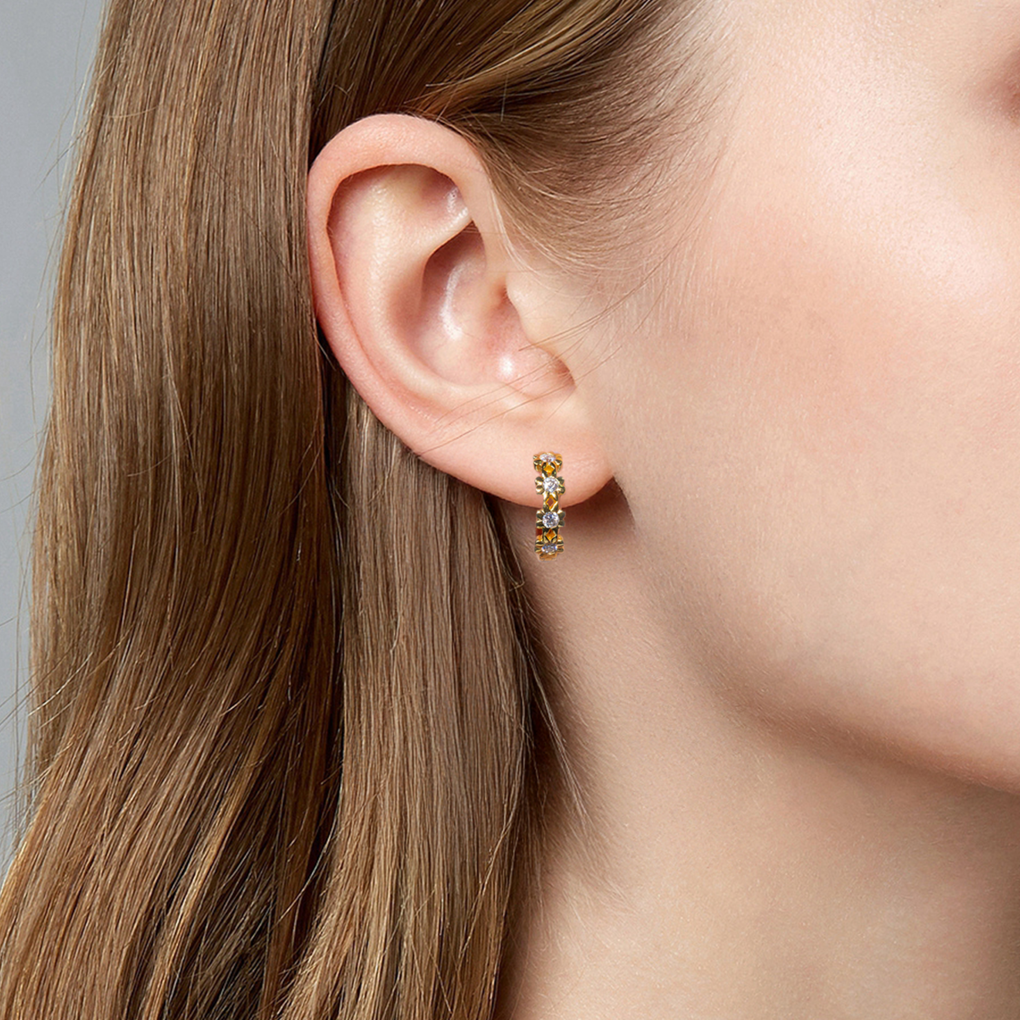 Floral Grace Hoops