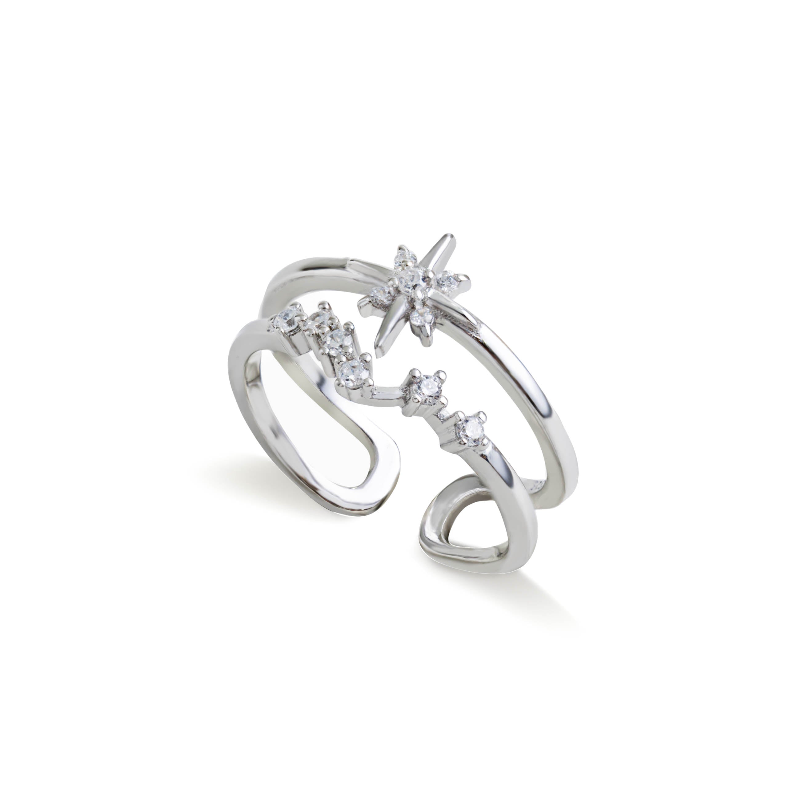 Stellar Glow Adjustable Ring