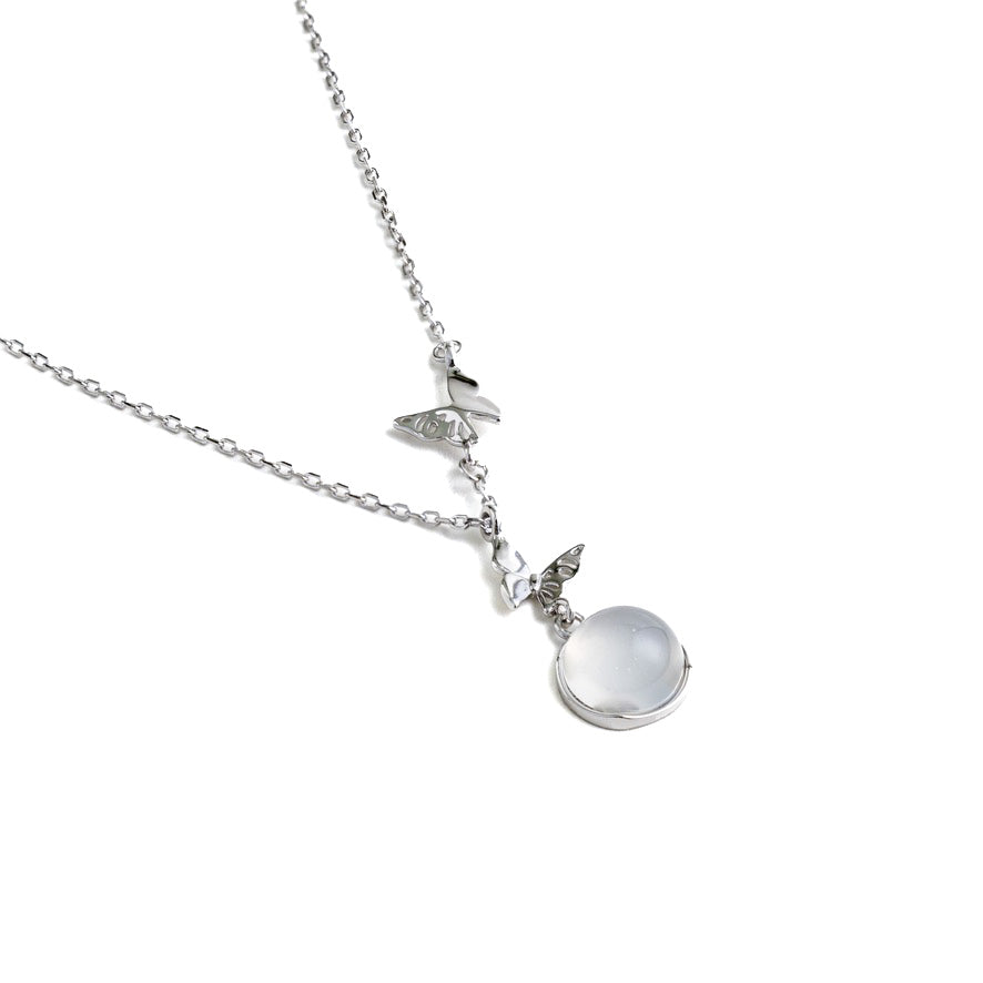 Celestial Flight Chalcedony Necklace