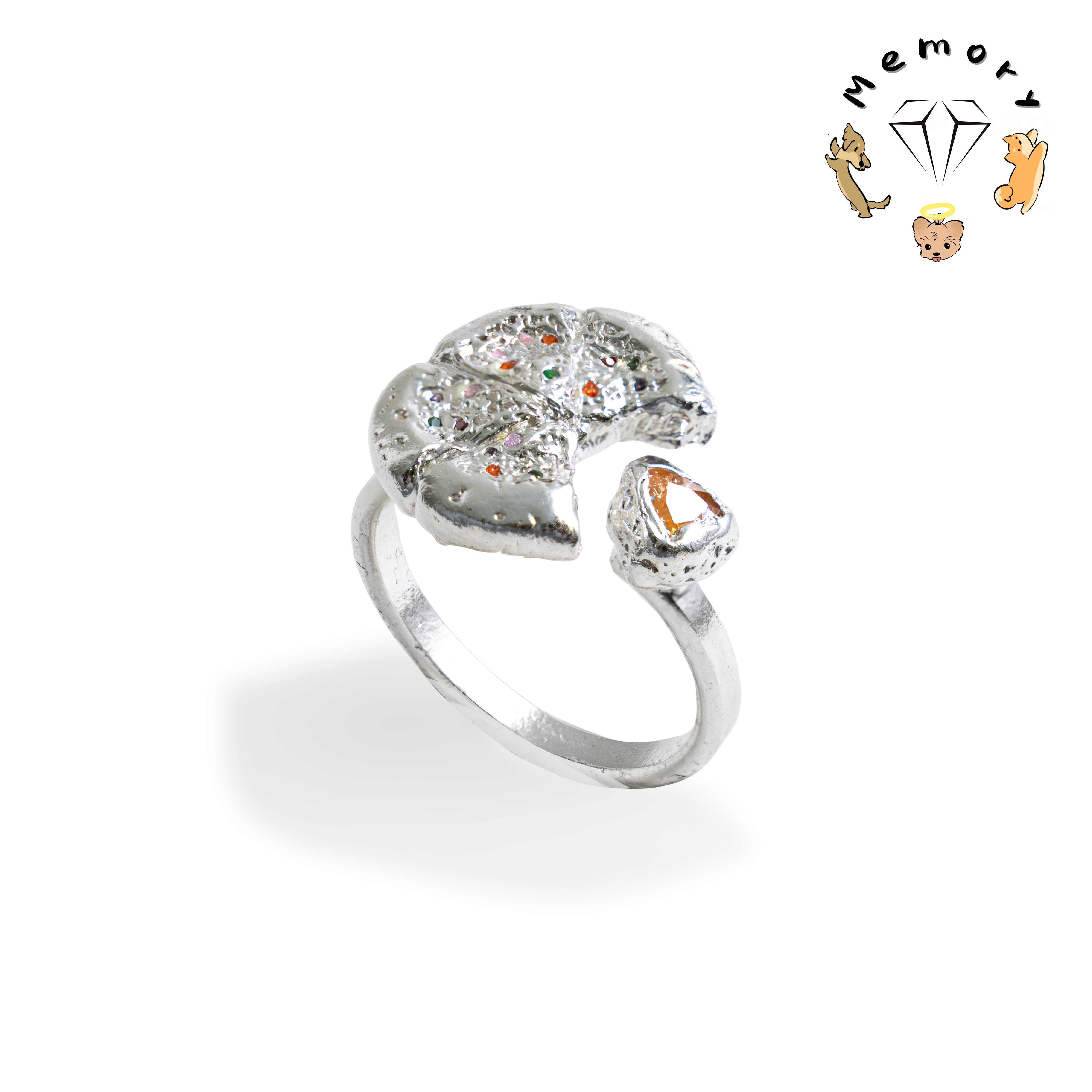 Missing Slice Adjustable Ring