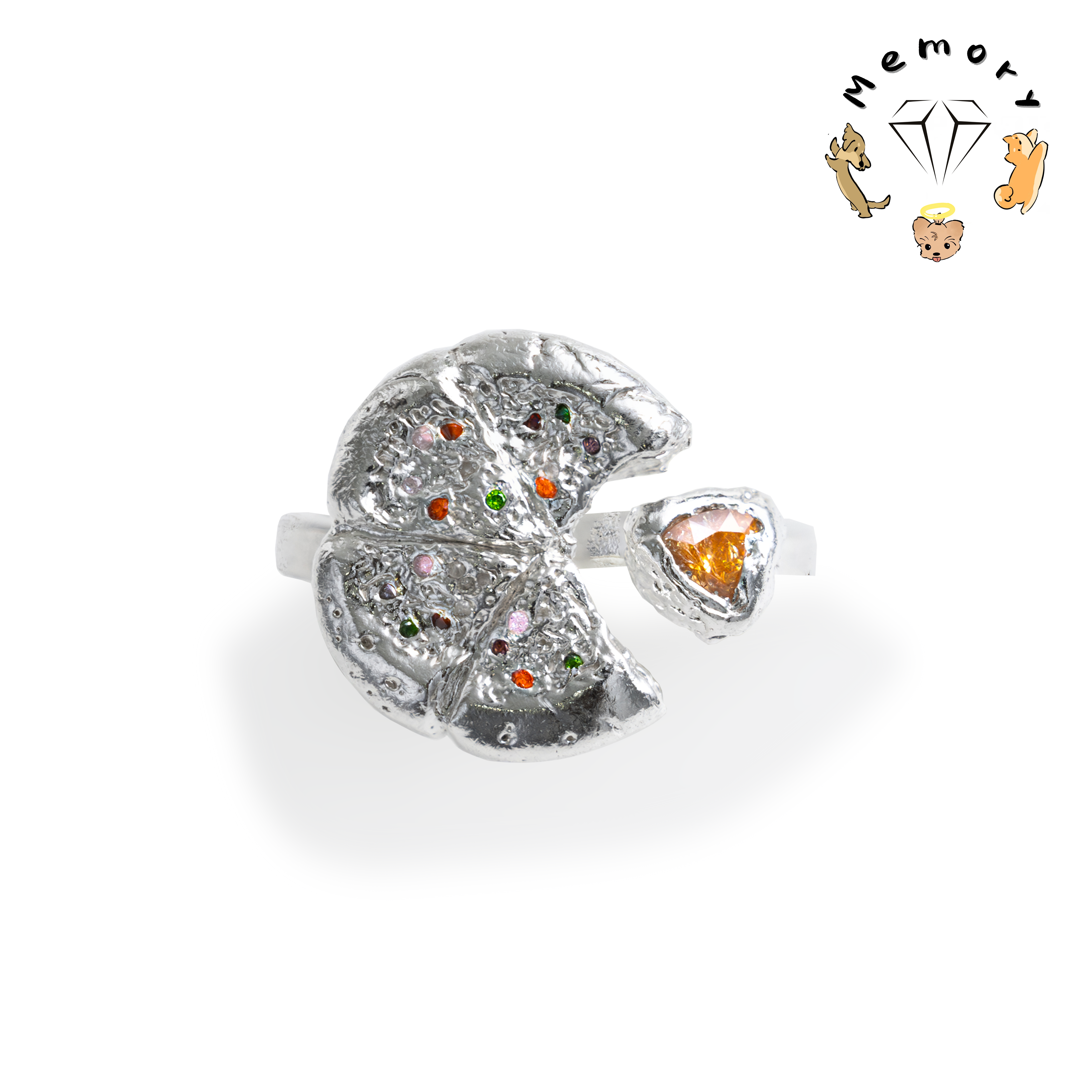 Missing Slice Adjustable Ring