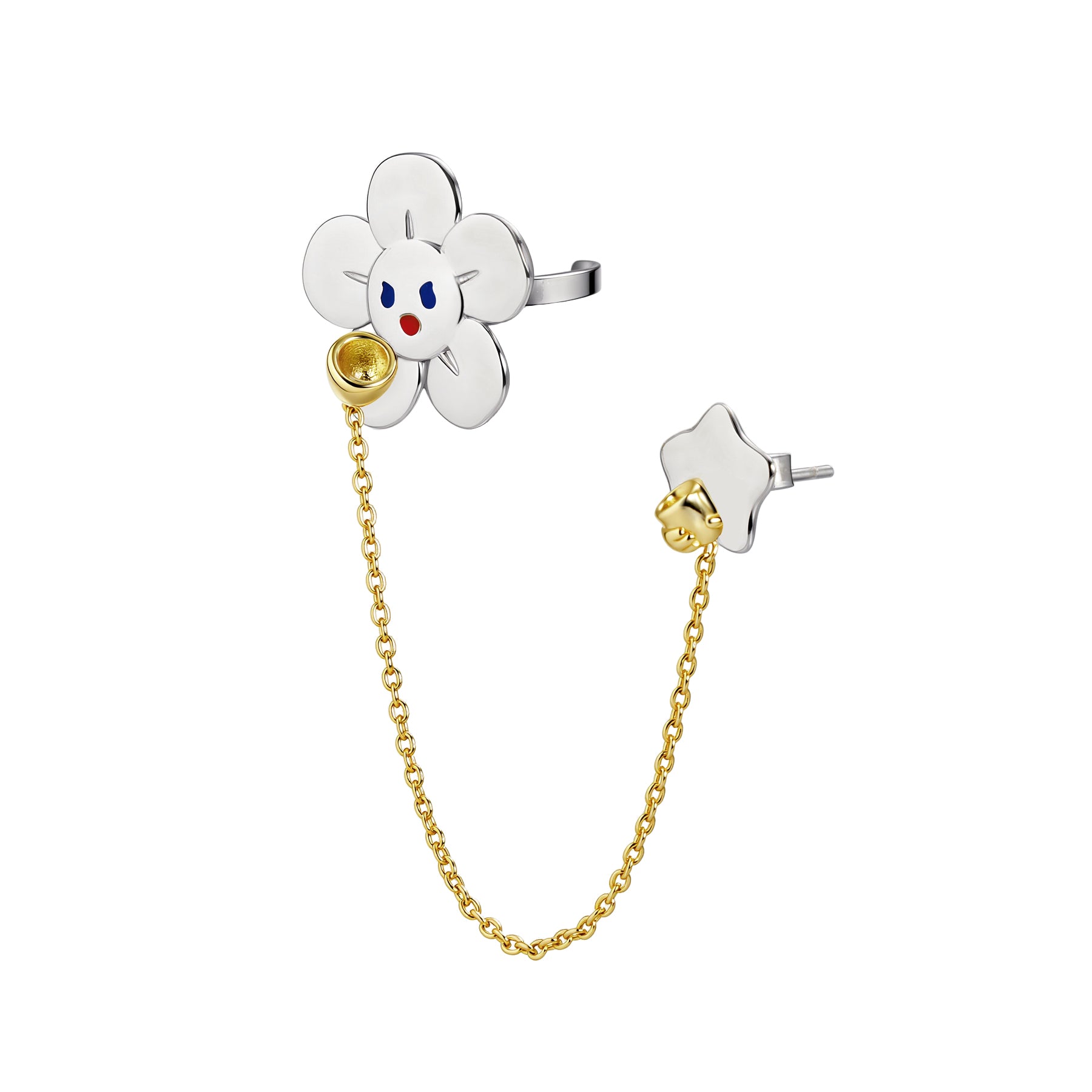 My Bestie Ear Cuff Chain Earrings